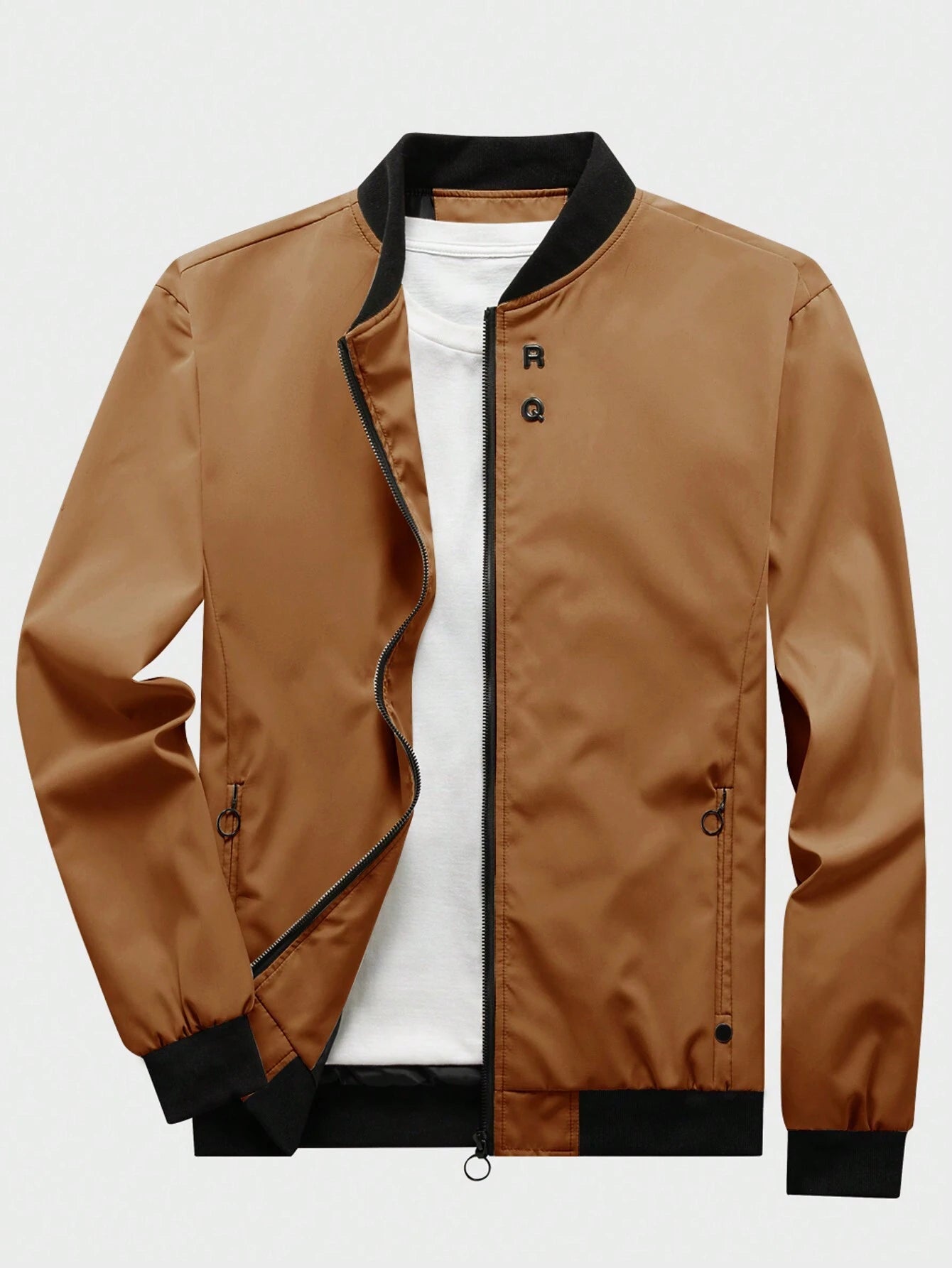 Man Mode Zip Up Bomber Jacket