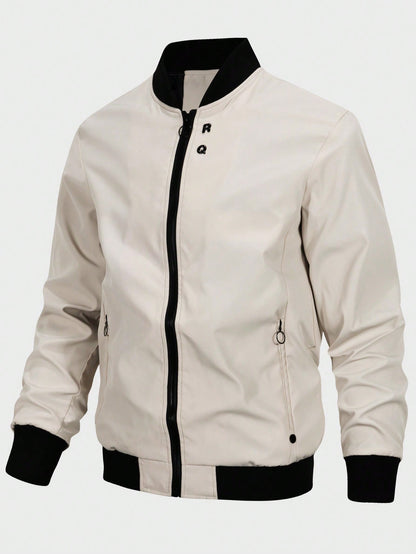 Man Mode Zip Up Bomber Jacket