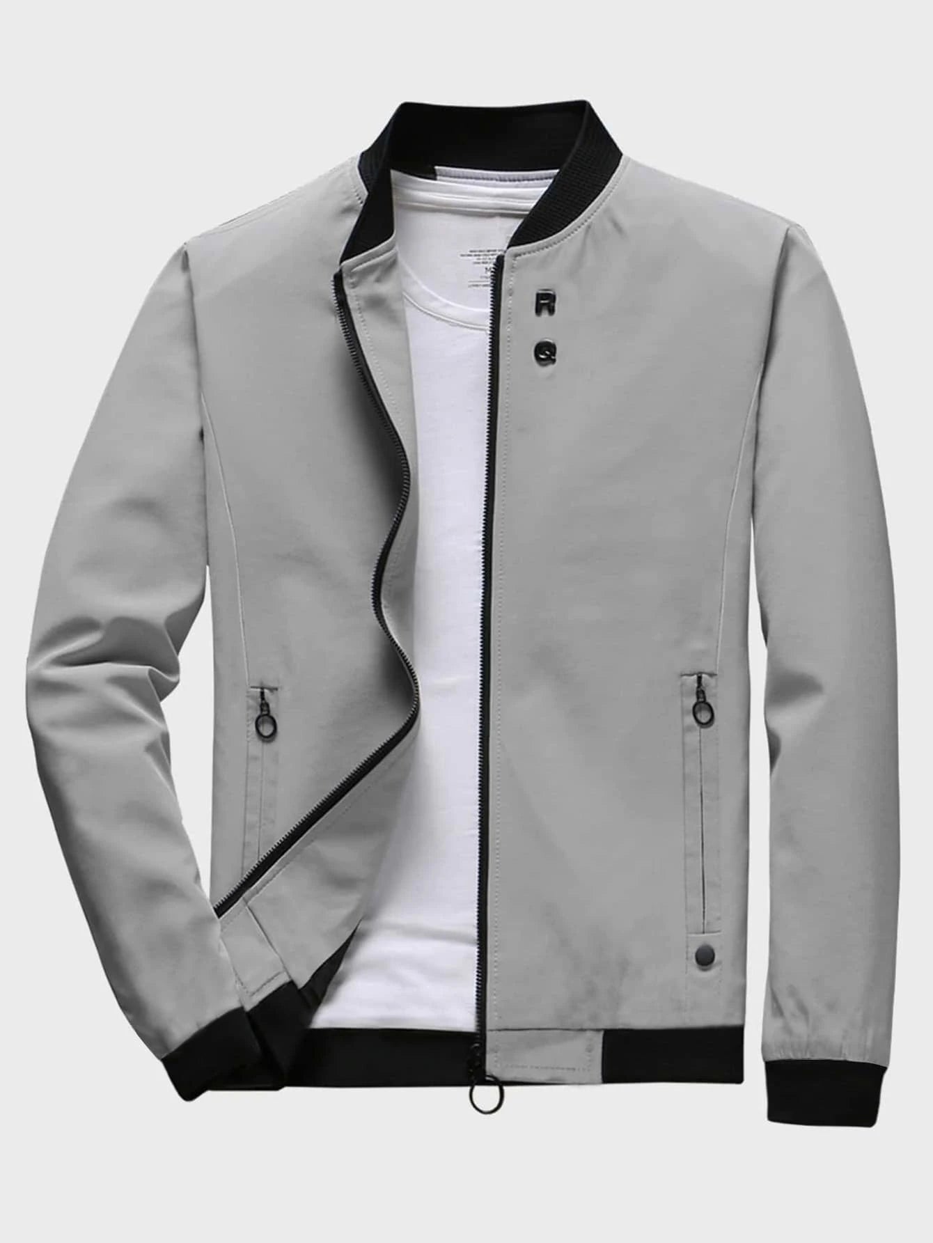 Man Mode Zip Up Bomber Jacket