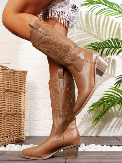 Chunky Western Boots