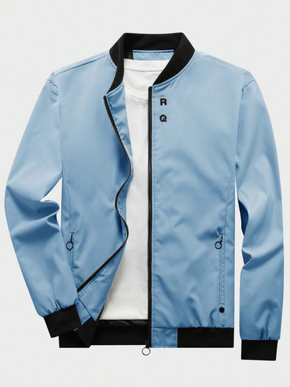 Man Mode Zip Up Bomber Jacket