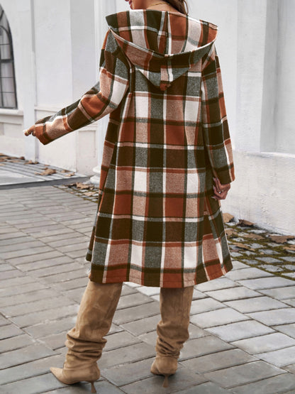 Autumn Plaid Overcoat