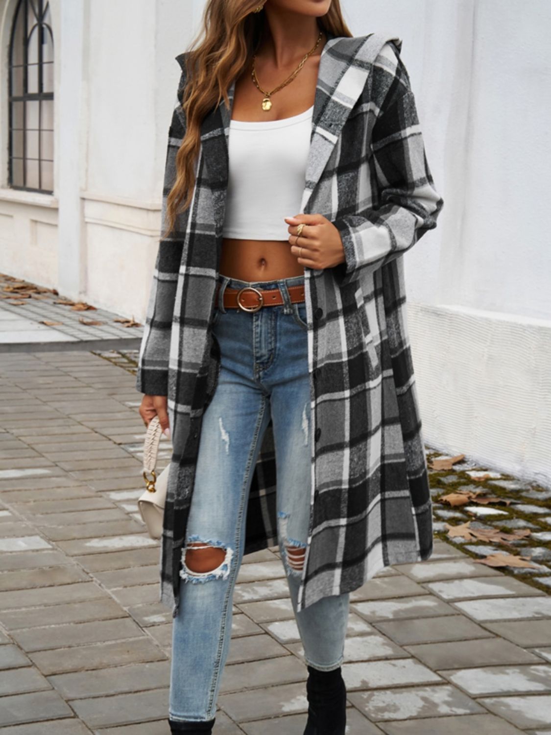 Autumn Plaid Overcoat