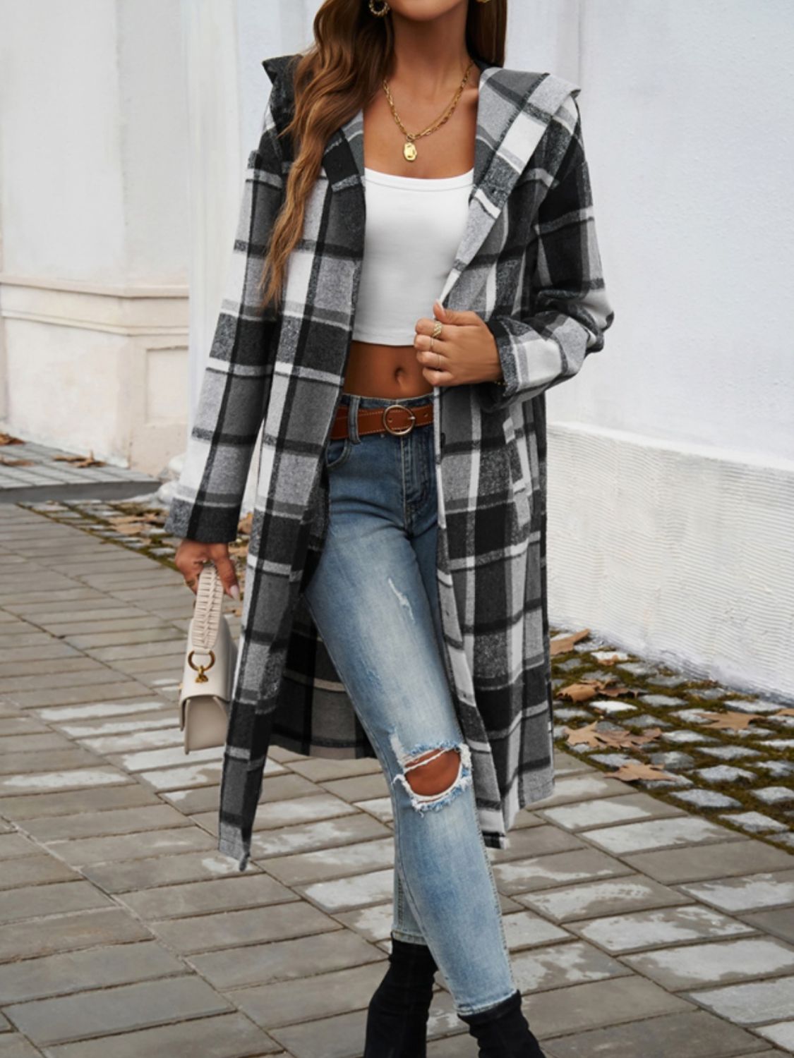 Autumn Plaid Overcoat