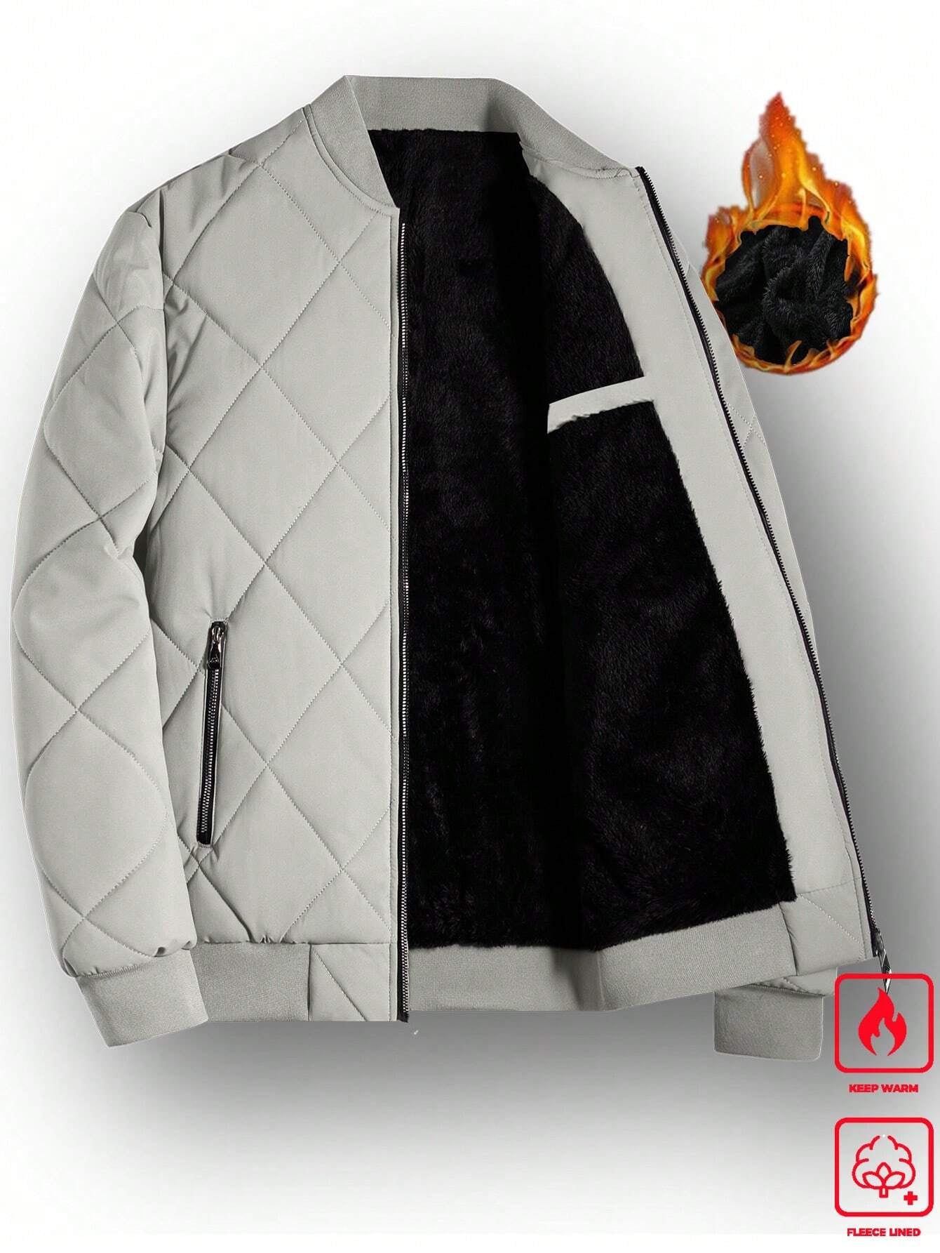 Fleece Lined Bomber Jacket