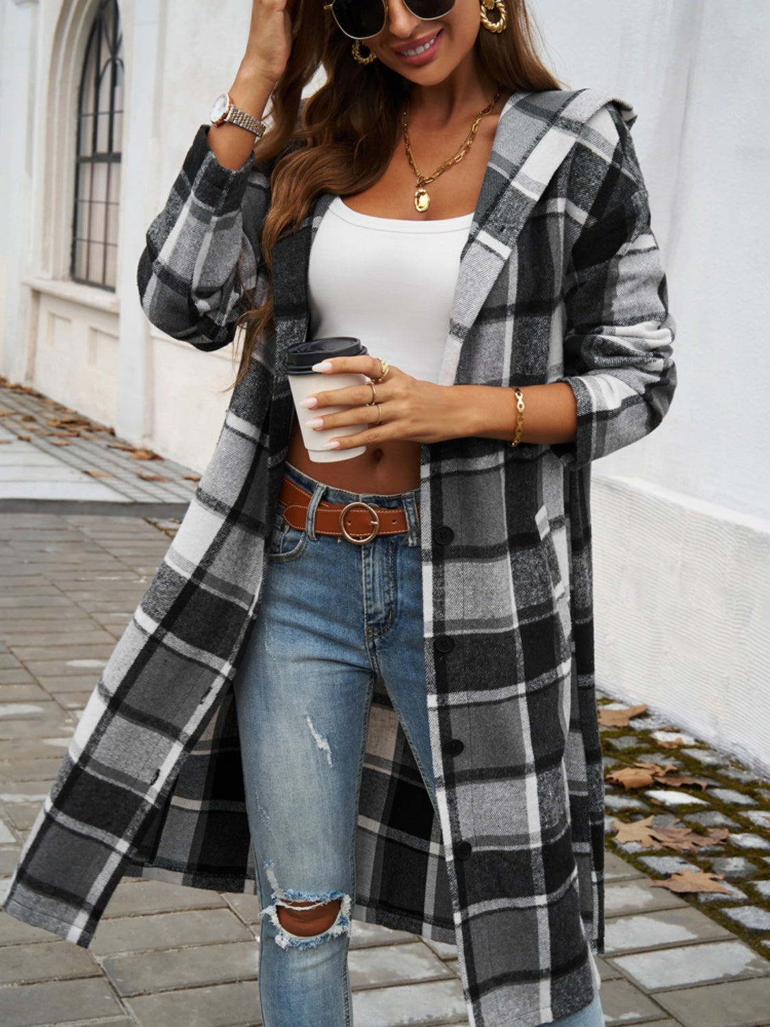 Autumn Plaid Overcoat