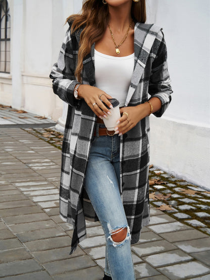 Autumn Plaid Overcoat