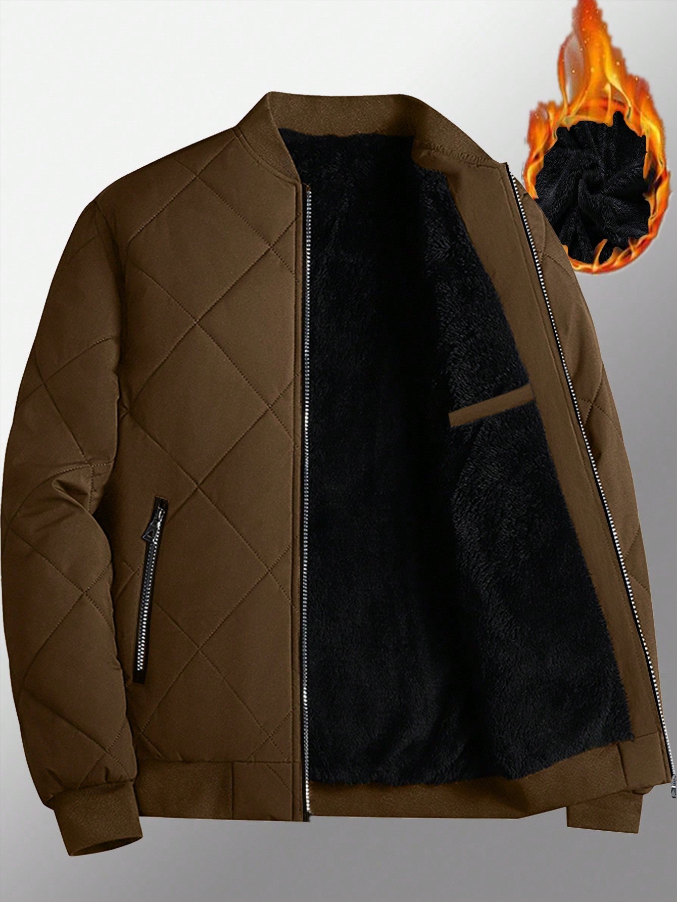 Fleece Lined Bomber Jacket