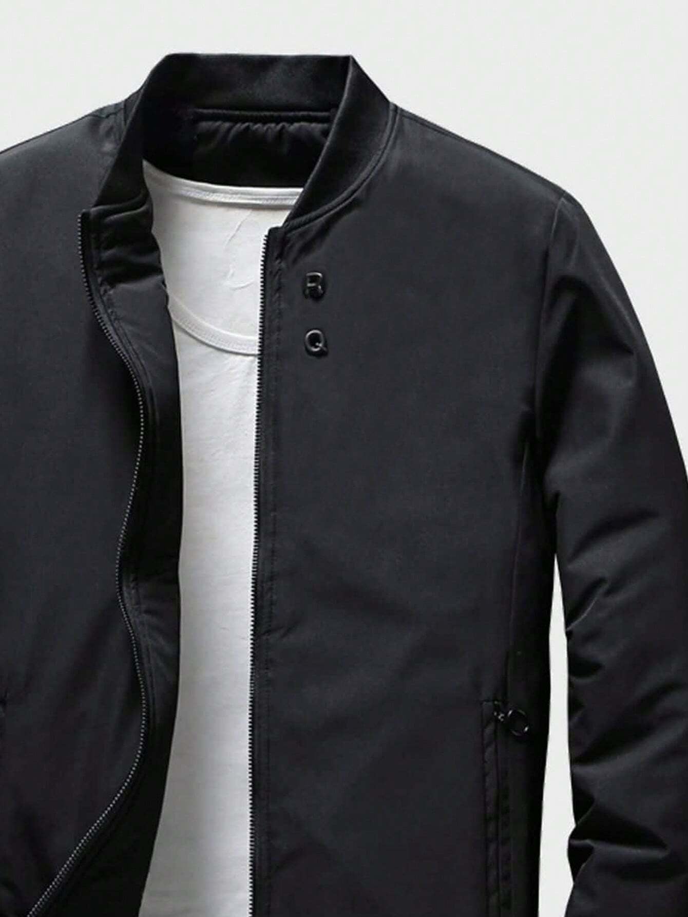 Man Mode Zip Up Bomber Jacket