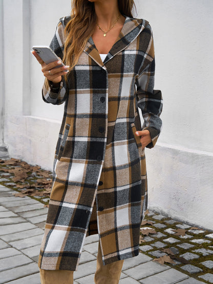 Autumn Plaid Overcoat