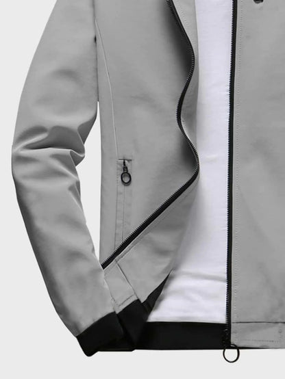 Man Mode Zip Up Bomber Jacket