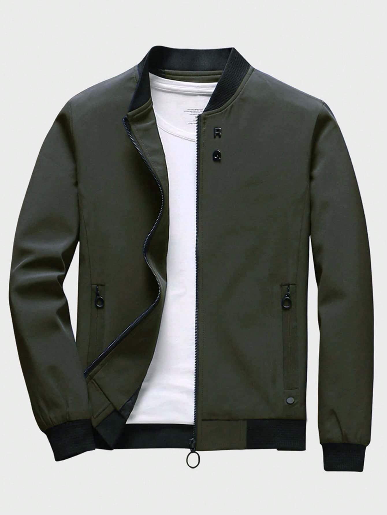 Man Mode Zip Up Bomber Jacket