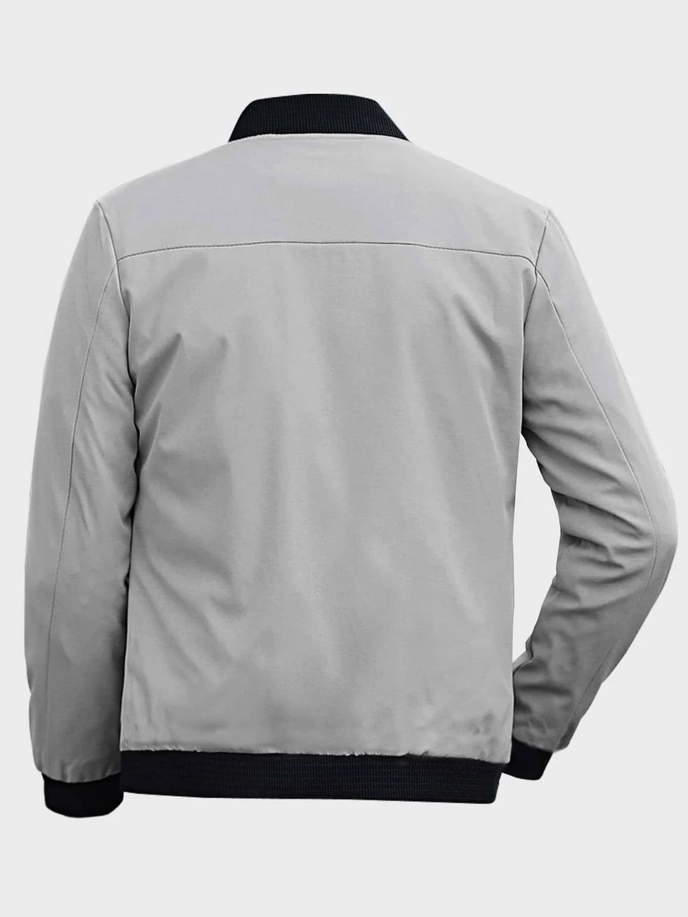 Man Mode Zip Up Bomber Jacket