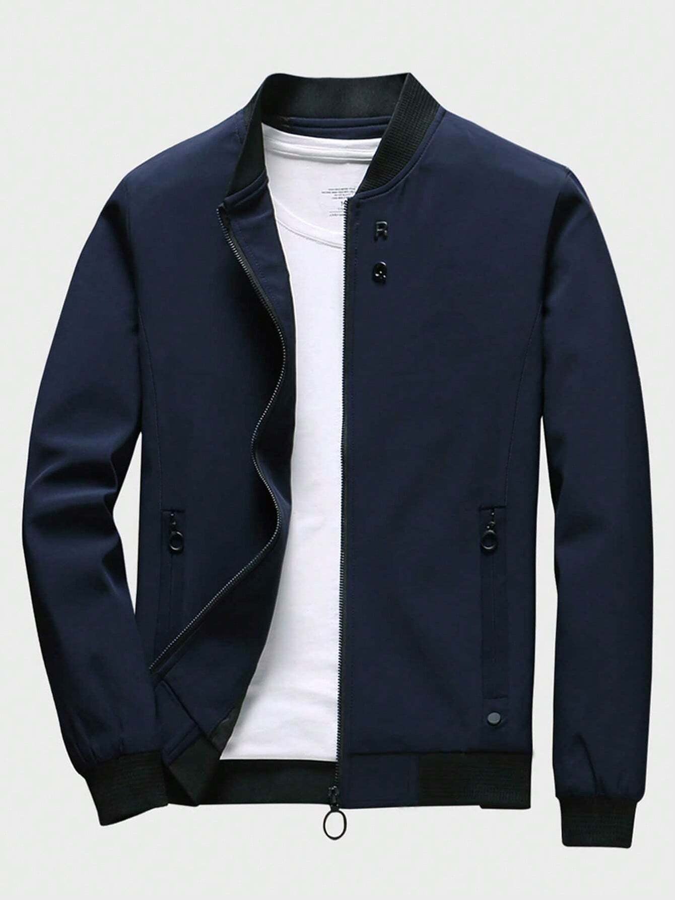 Man Mode Zip Up Bomber Jacket