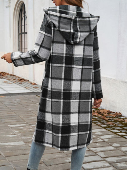 Autumn Plaid Overcoat