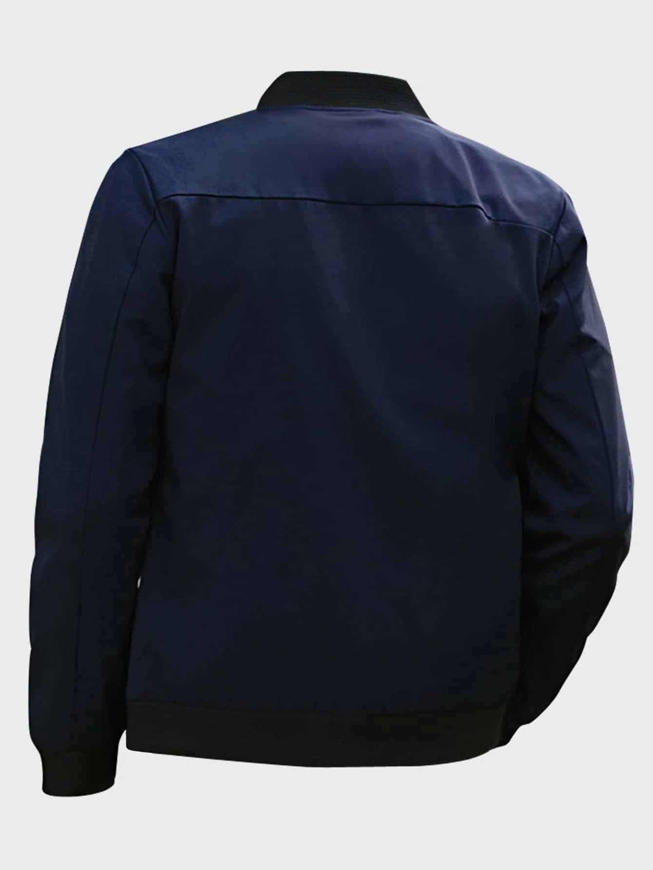 Man Mode Zip Up Bomber Jacket