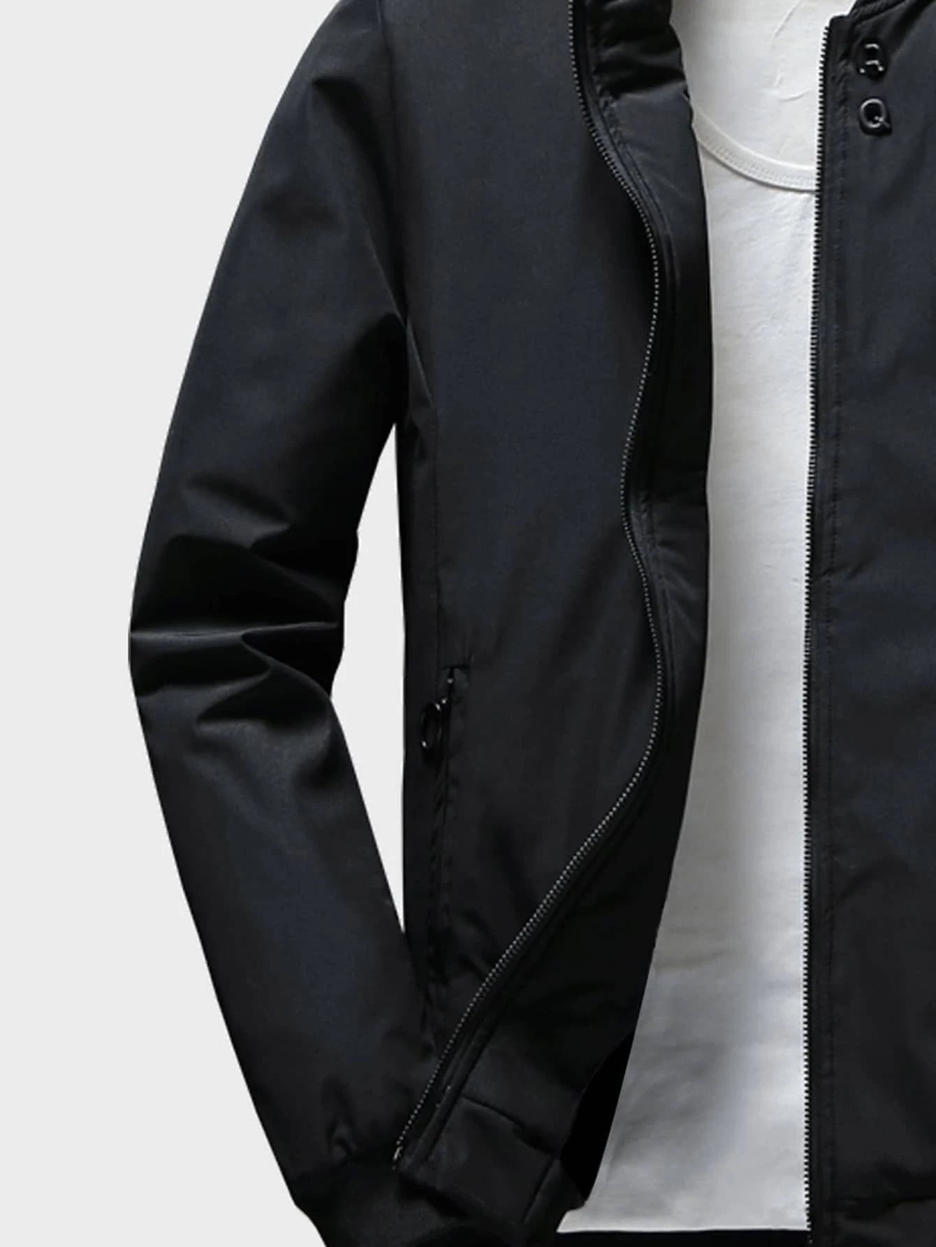 Man Mode Zip Up Bomber Jacket