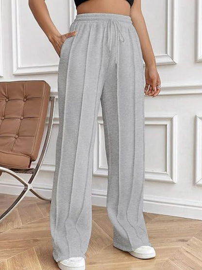 Drawstring Wide Leg Pants