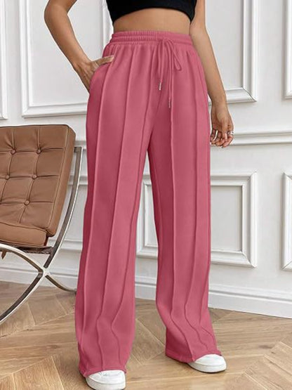 Drawstring Wide Leg Pants