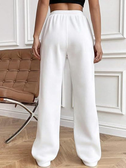 Drawstring Wide Leg Pants