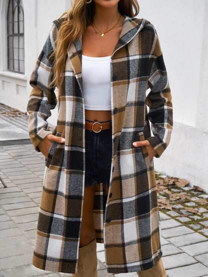 Autumn Plaid Overcoat