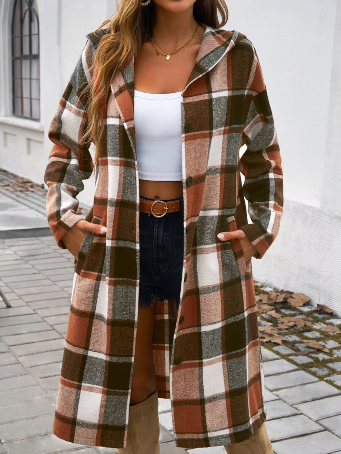 Autumn Plaid Overcoat