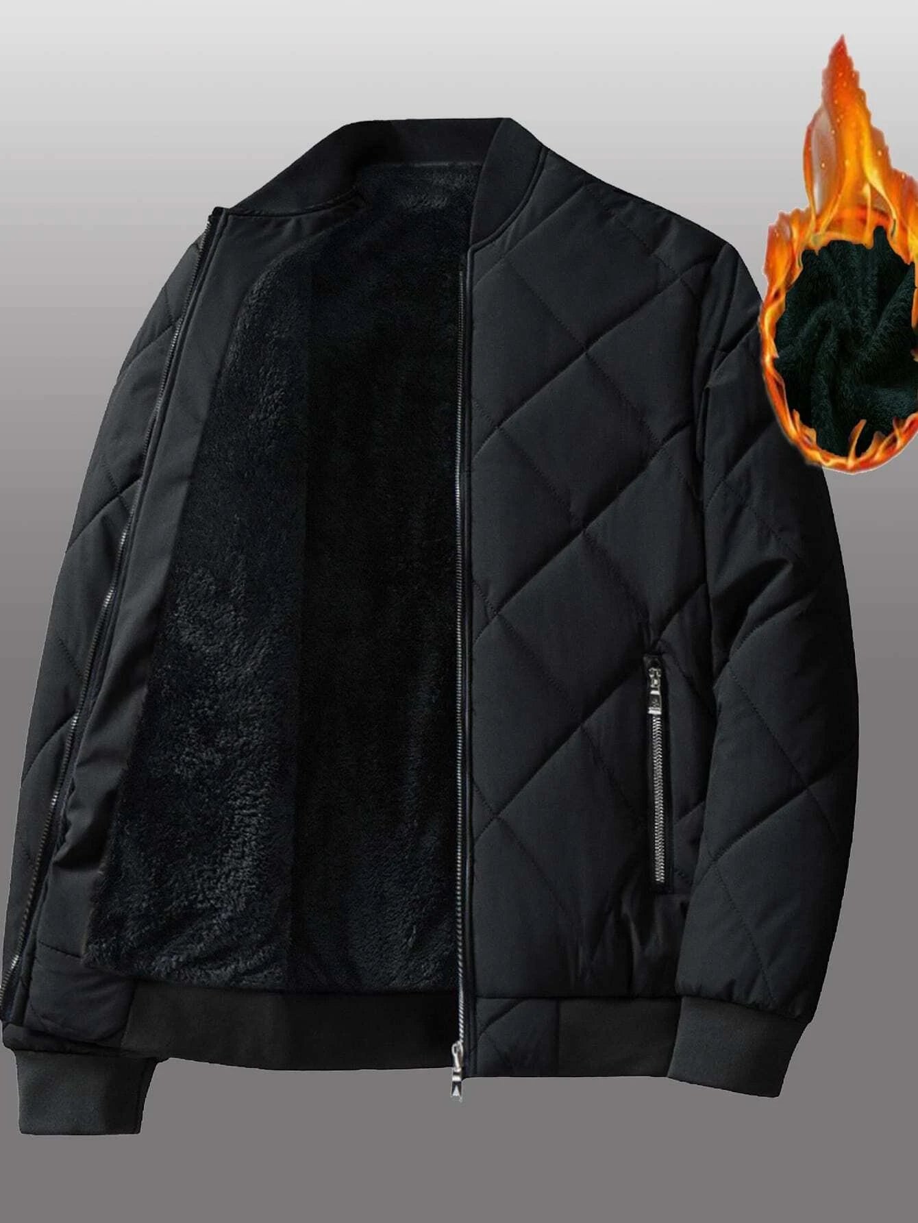 Fleece Lined Bomber Jacket