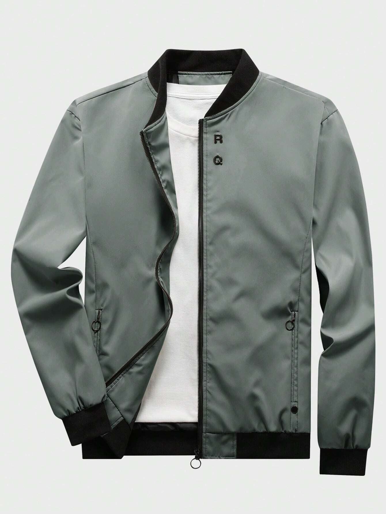 Man Mode Zip Up Bomber Jacket