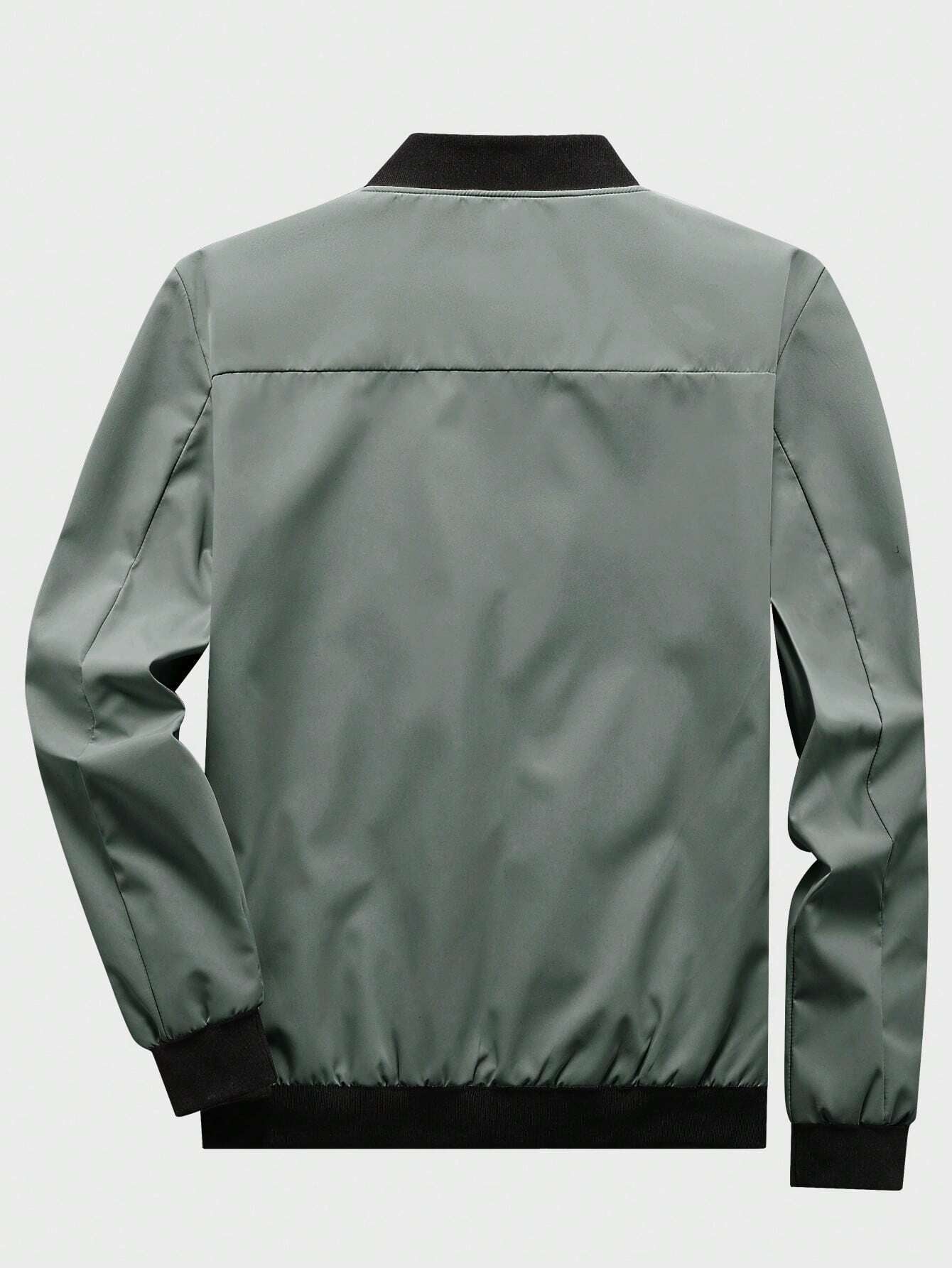 Man Mode Zip Up Bomber Jacket