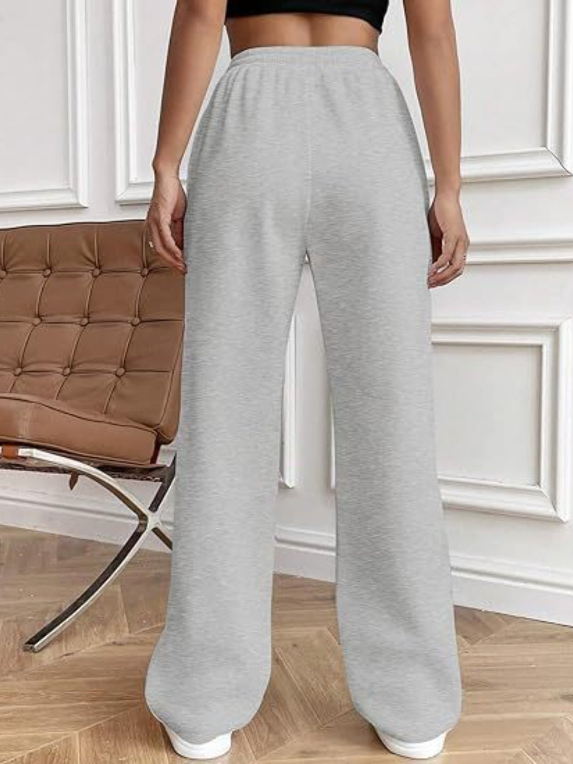 Drawstring Wide Leg Pants