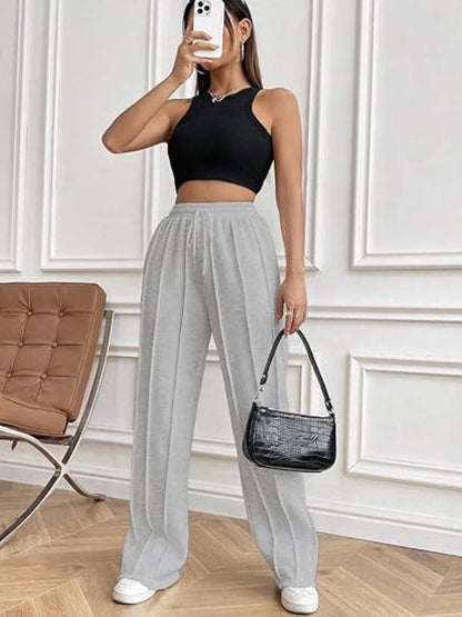 Drawstring Wide Leg Pants