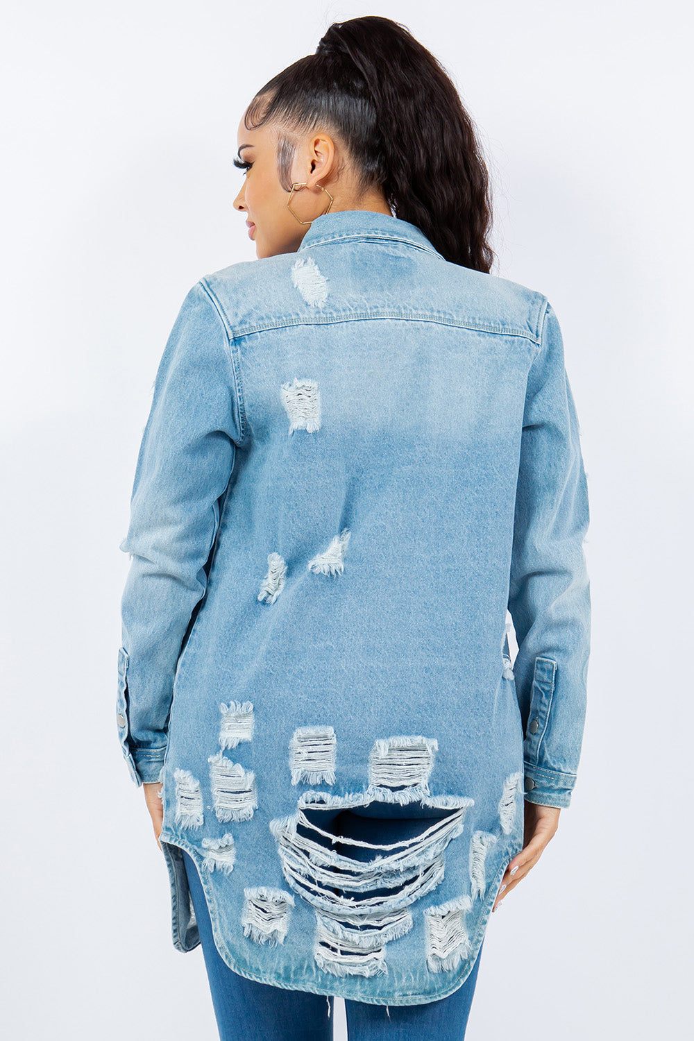 Distressed Denim Jacket